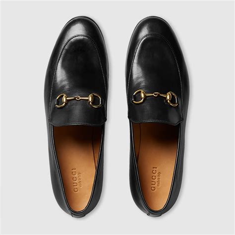 gucci leather jordaan loafers